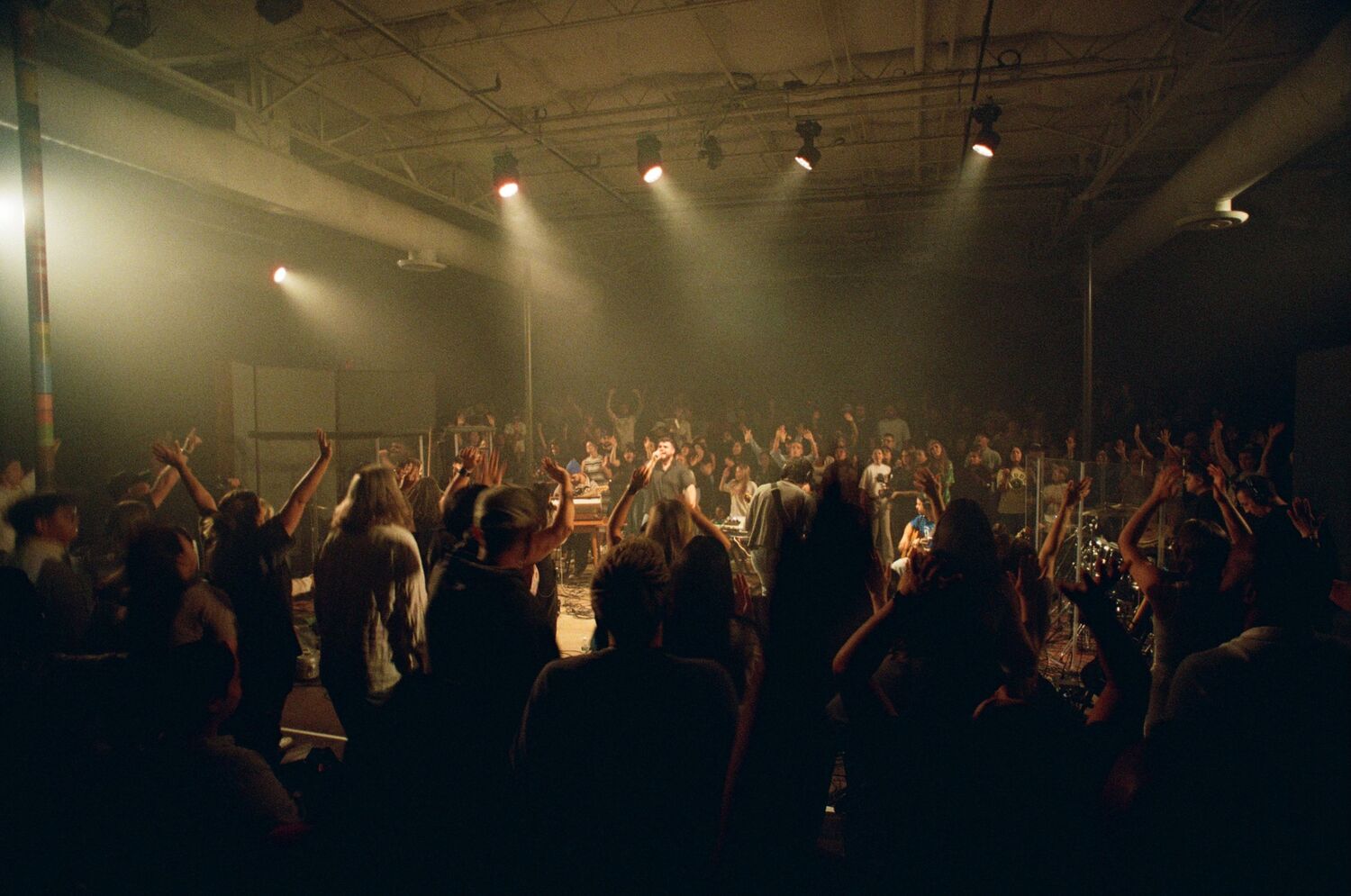 Crowded, low-visibility worship service, the kind of environment a church safety team must be prepared to protect